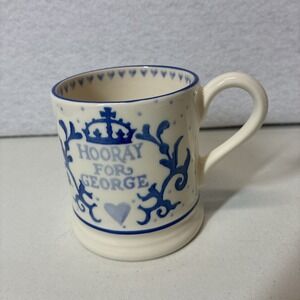 Emma Bridgewater HOORAY FOR GEORGE PRINCE Royal Baby UK HALF PINT 3.75in X 3in